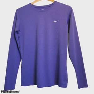 Nike Fit Dry Purple Long Sleeve T-shirt Size M